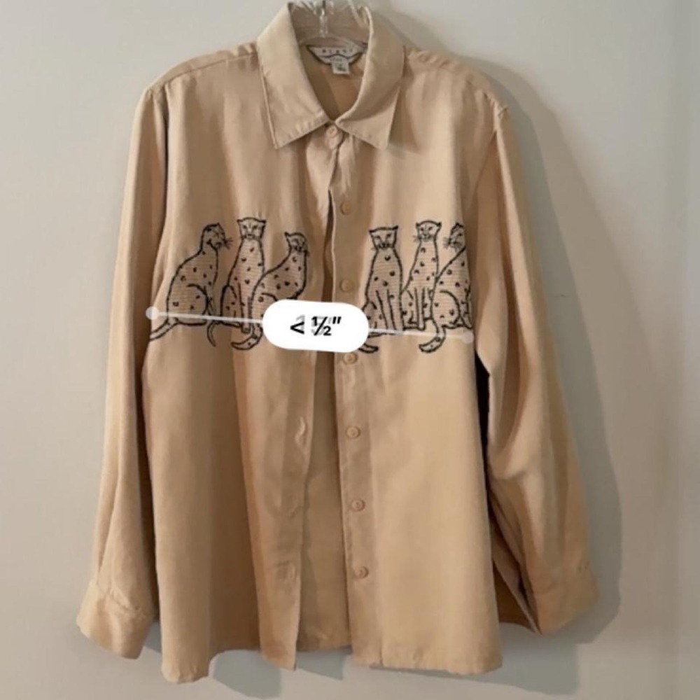 Fancy Cats Boho Flowy Shirt - Picture 6 of 6